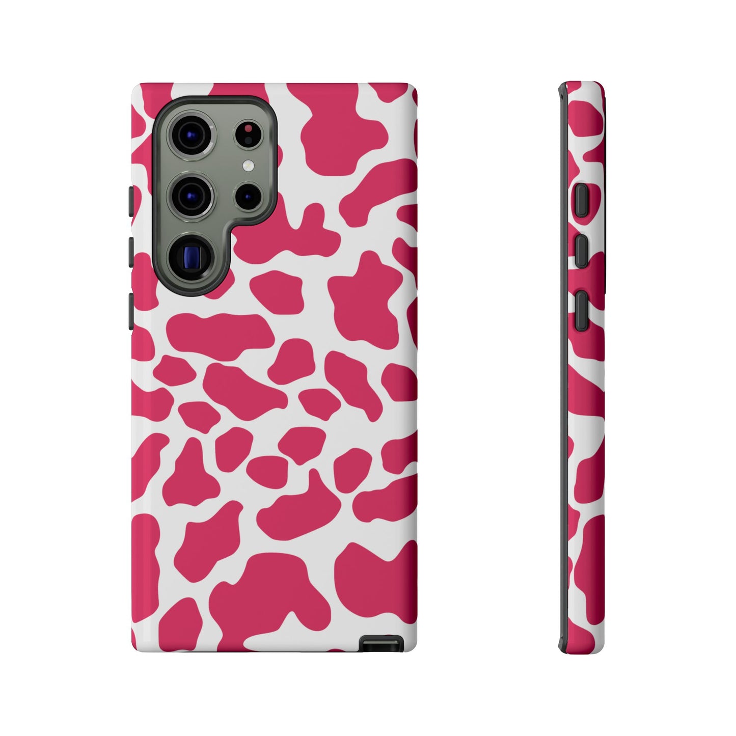 Pink Cow Print Cellphone Case iPhone Samsung Google