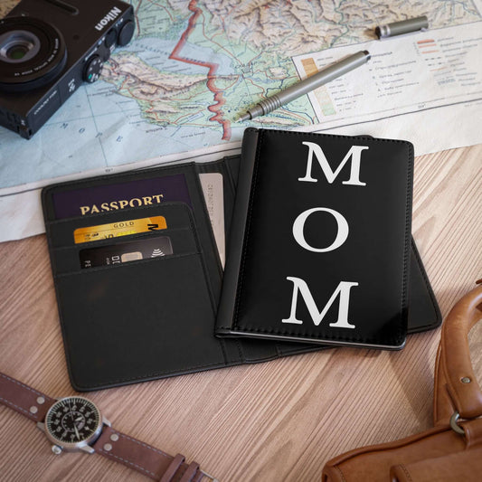 Black Mom Travel Passport Cover JSCHAFFA.com