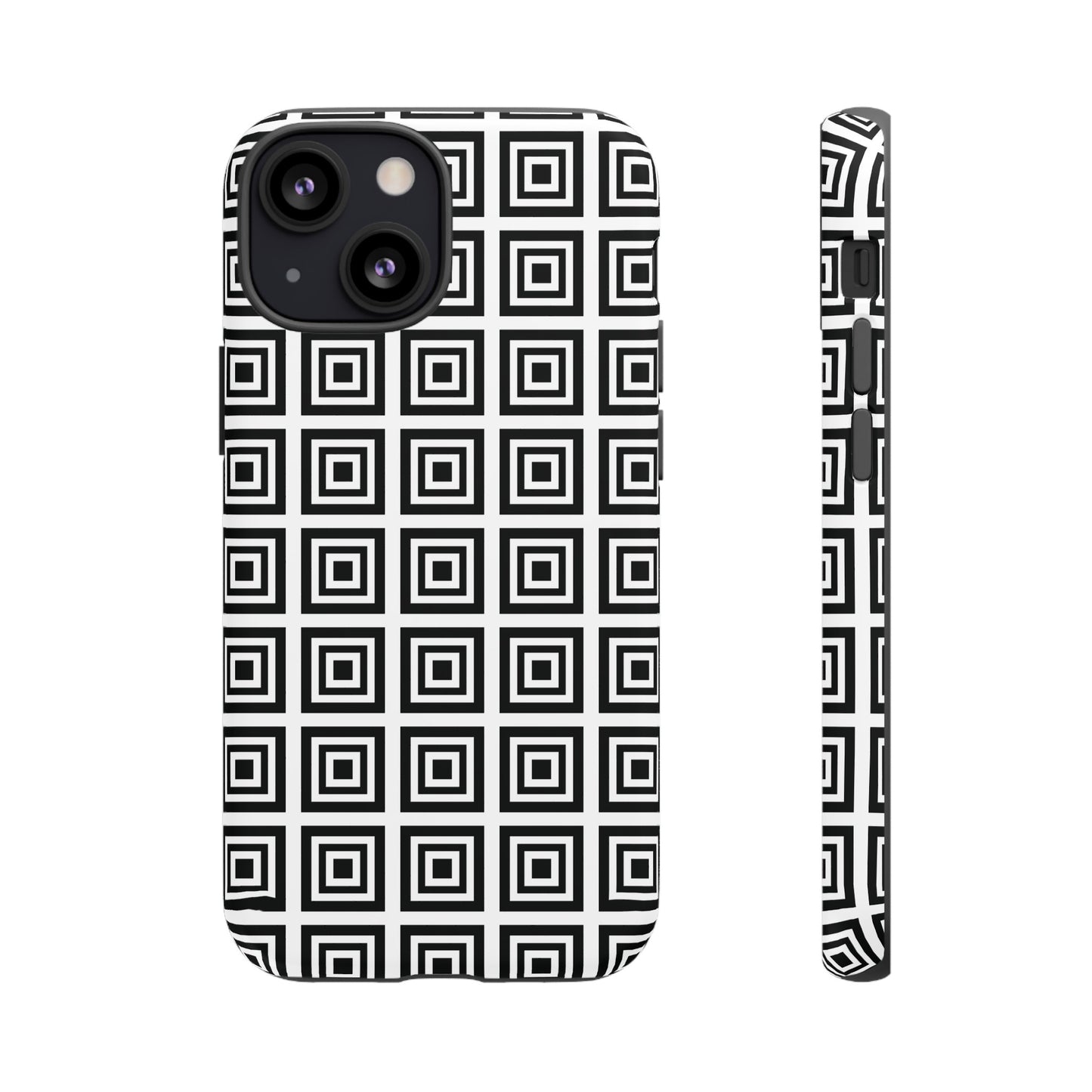 Cute Square Black and With Tough Phone Case, Phone Case, JSCHAFFA.com