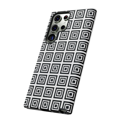 Cute Square Black and With Tough Phone Case, Phone Case, JSCHAFFA.com