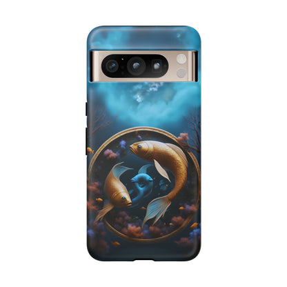 Pisces Horoscope Tough Phone Case for iPhone Google Samsung, Phone Case, JSCHAFFA.com