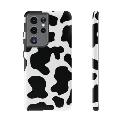 Black Cow print Phone Case iPhone Samsung Google