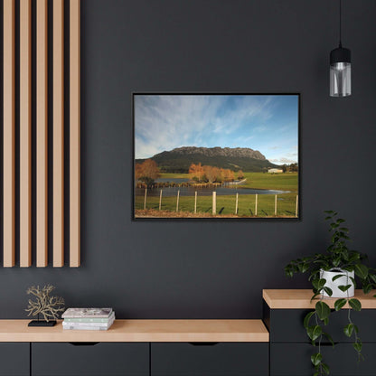 Tasmanian Autumn Countryside photo Canvas with Black Frame Canvas JSCHAFFA.com