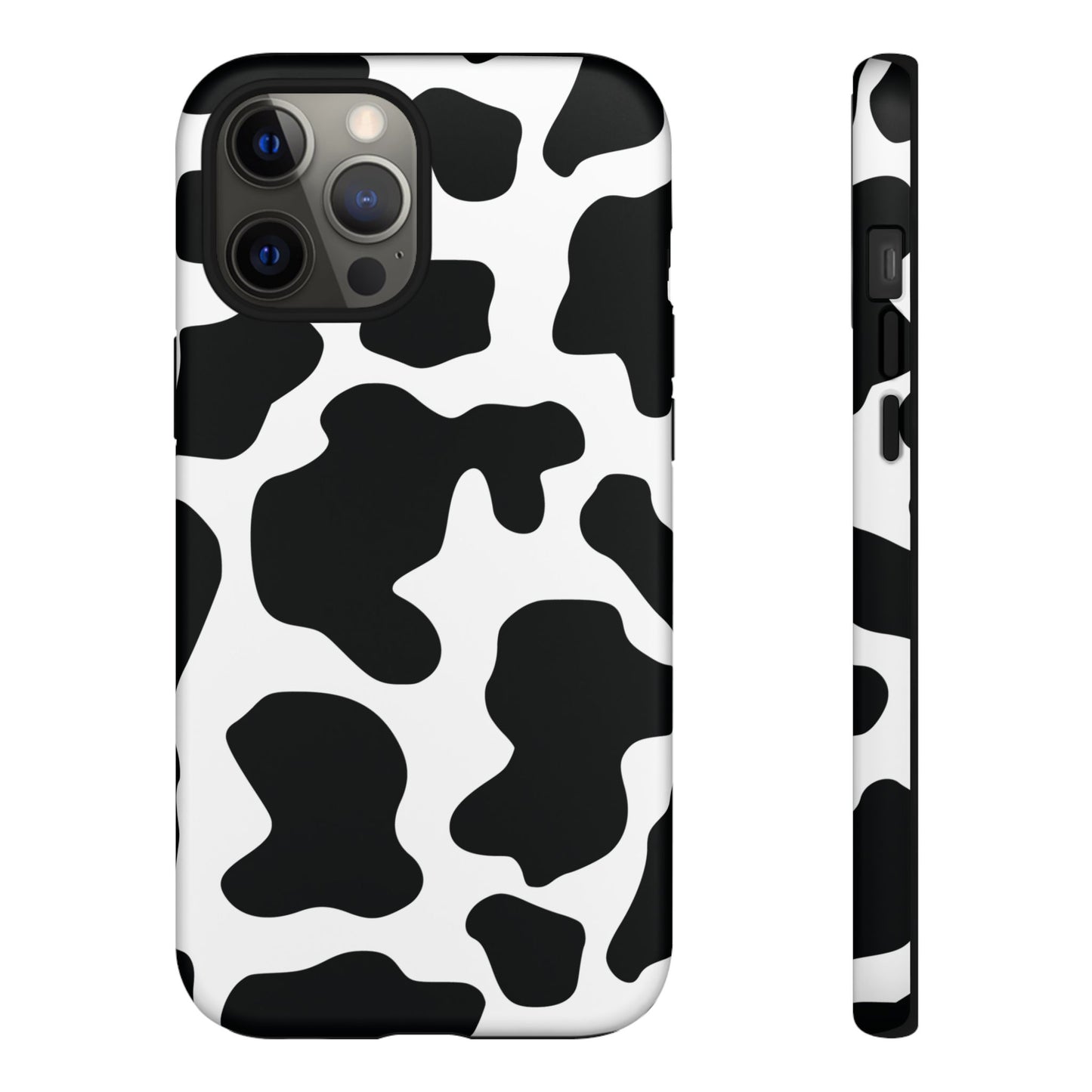 Black Cow print Phone Case iPhone Samsung Google