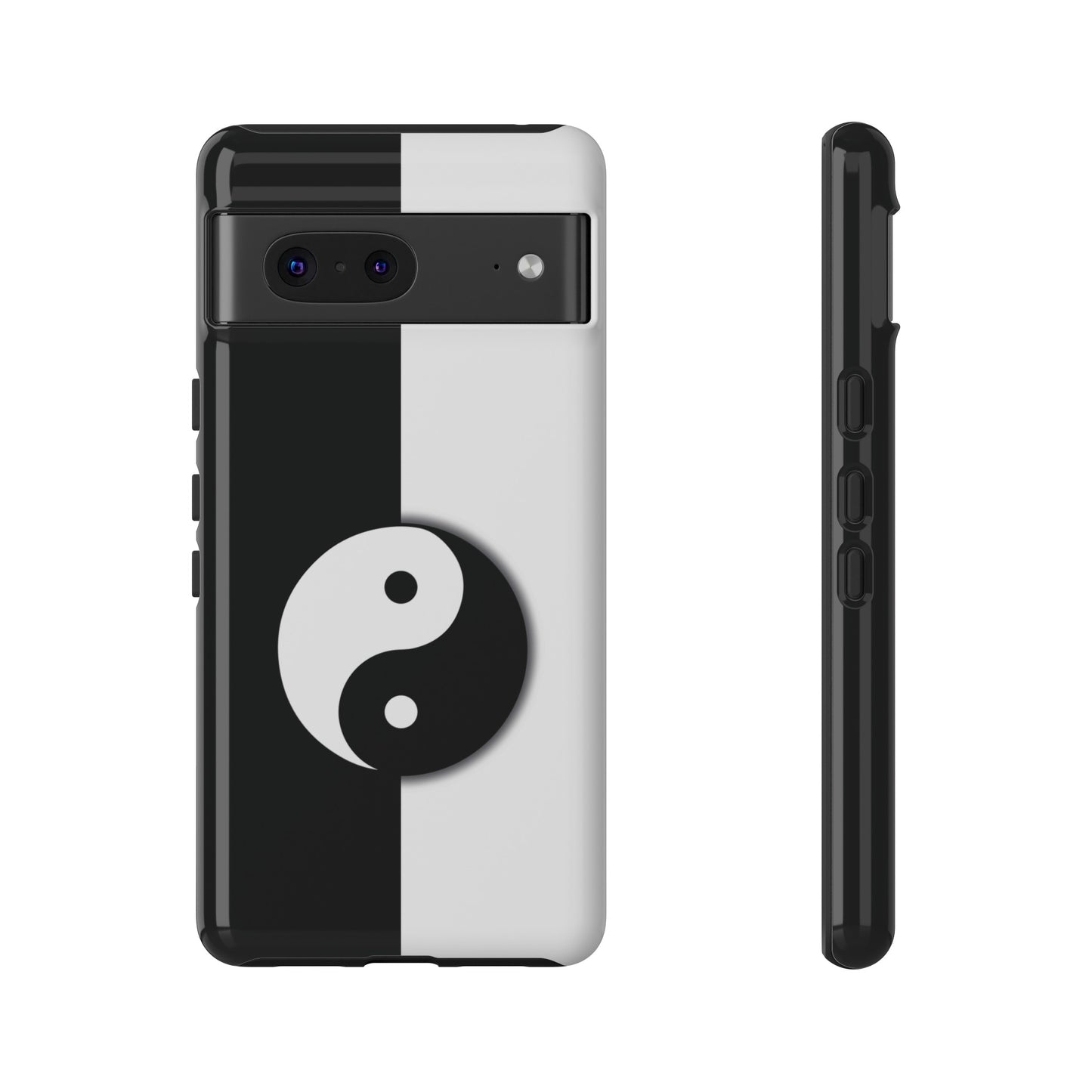 Yin Yang Black and White Tough Phone Case for iPhone, Google, Samsung Phones, Phone Case, JSCHAFFA.com