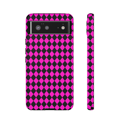 Pink Black Dimond Tough phone Case Cover | iPhone | Google | Samsung, Phone Case, JSCHAFFA.com