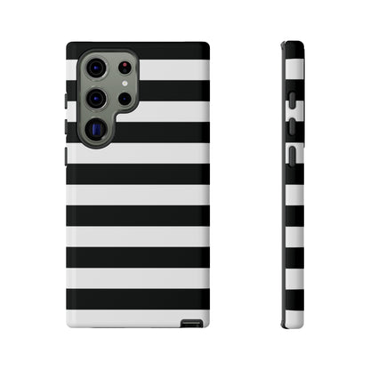 Black and White Stripe Tough Phone Case, Phone Case, JSCHAFFA.com