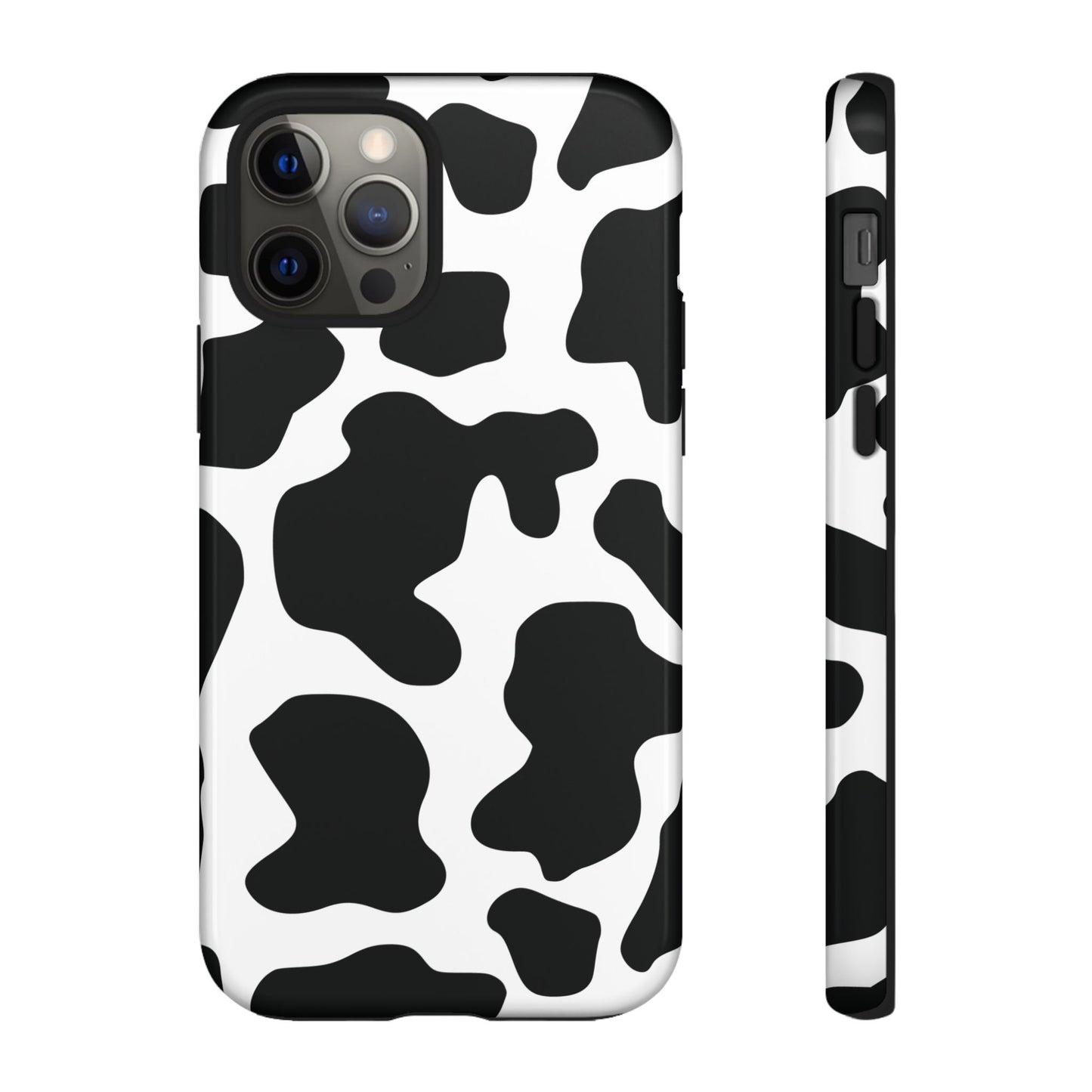 Black Cow print Phone Case iPhone Samsung Google