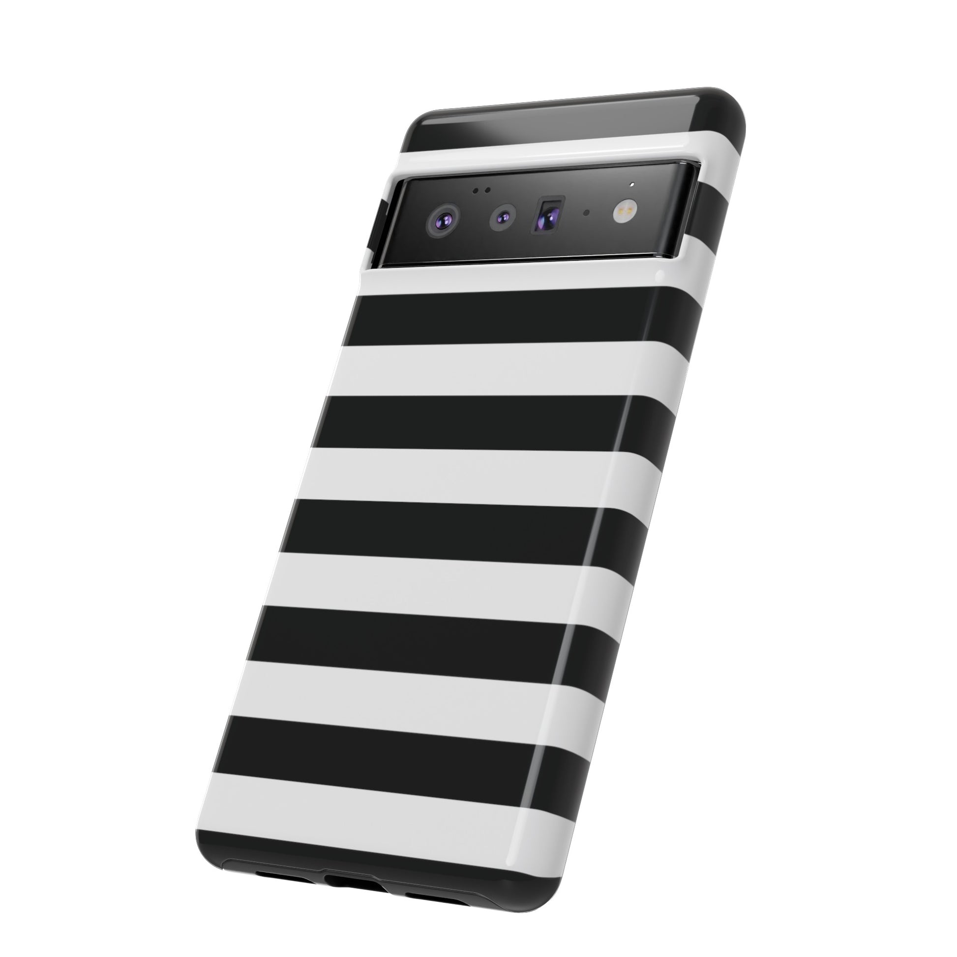 Black and White Stripe Tough Phone Case, Phone Case, JSCHAFFA.com