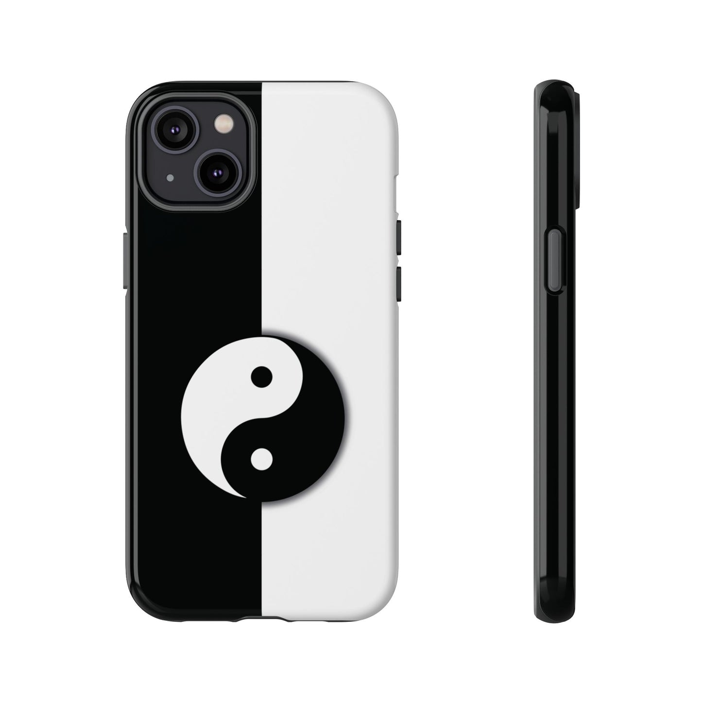 Yin Yang Black and White Tough Phone Case for iPhone, Google, Samsung Phones