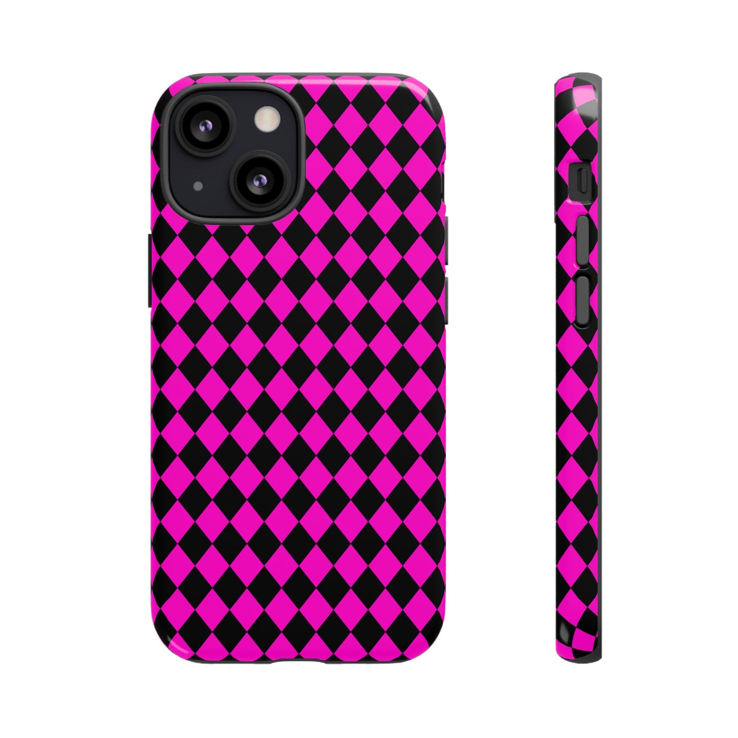 Pink Black Dimond Tough phone Case Cover | iPhone | Google | Samsung, Phone Case, JSCHAFFA.com