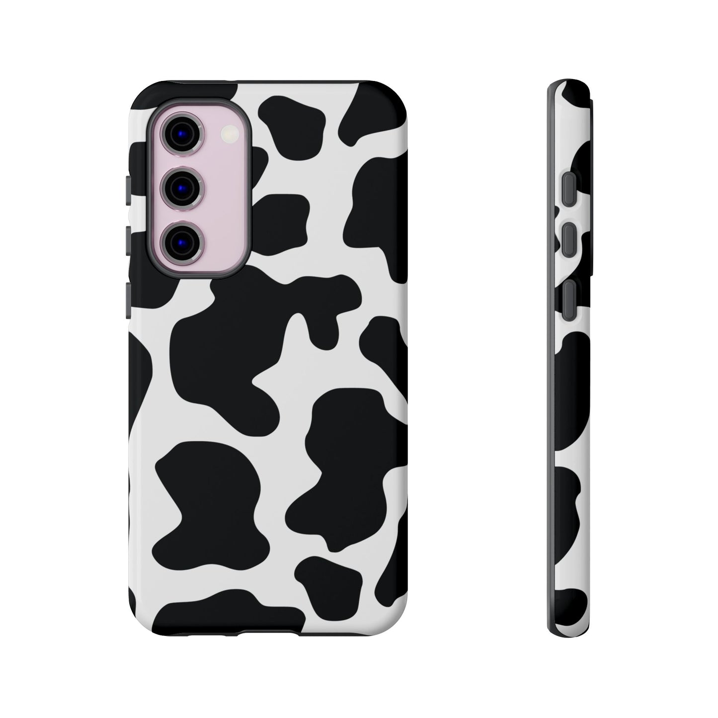 Black Cow print Phone Case iPhone Samsung Google