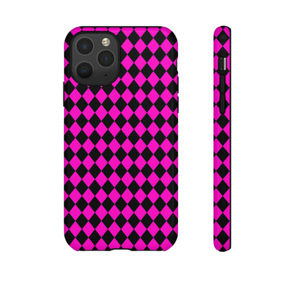 Pink Black Dimond Tough phone Case Cover | iPhone | Google | Samsung, Phone Case, JSCHAFFA.com