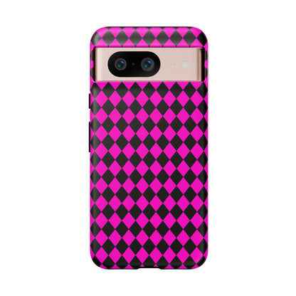 Pink Black Dimond Tough phone Case Cover | iPhone | Google | Samsung, Phone Case, JSCHAFFA.com