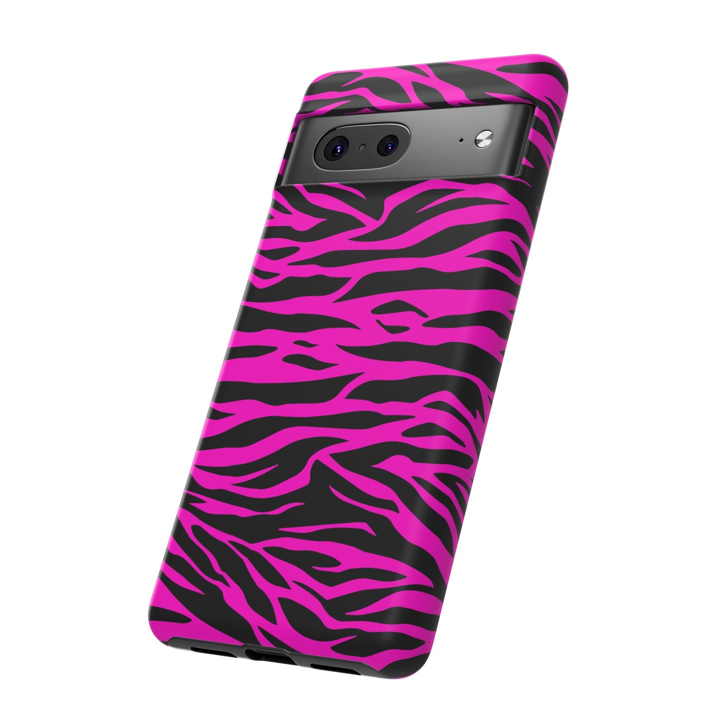 Pink Phone Case Tough Tiger Print, Mobile Phone Case, JSCHAFFA.com