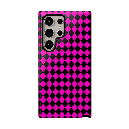 Pink Black Dimond Tough phone Case Cover | iPhone | Google | Samsung, Phone Case, JSCHAFFA.com