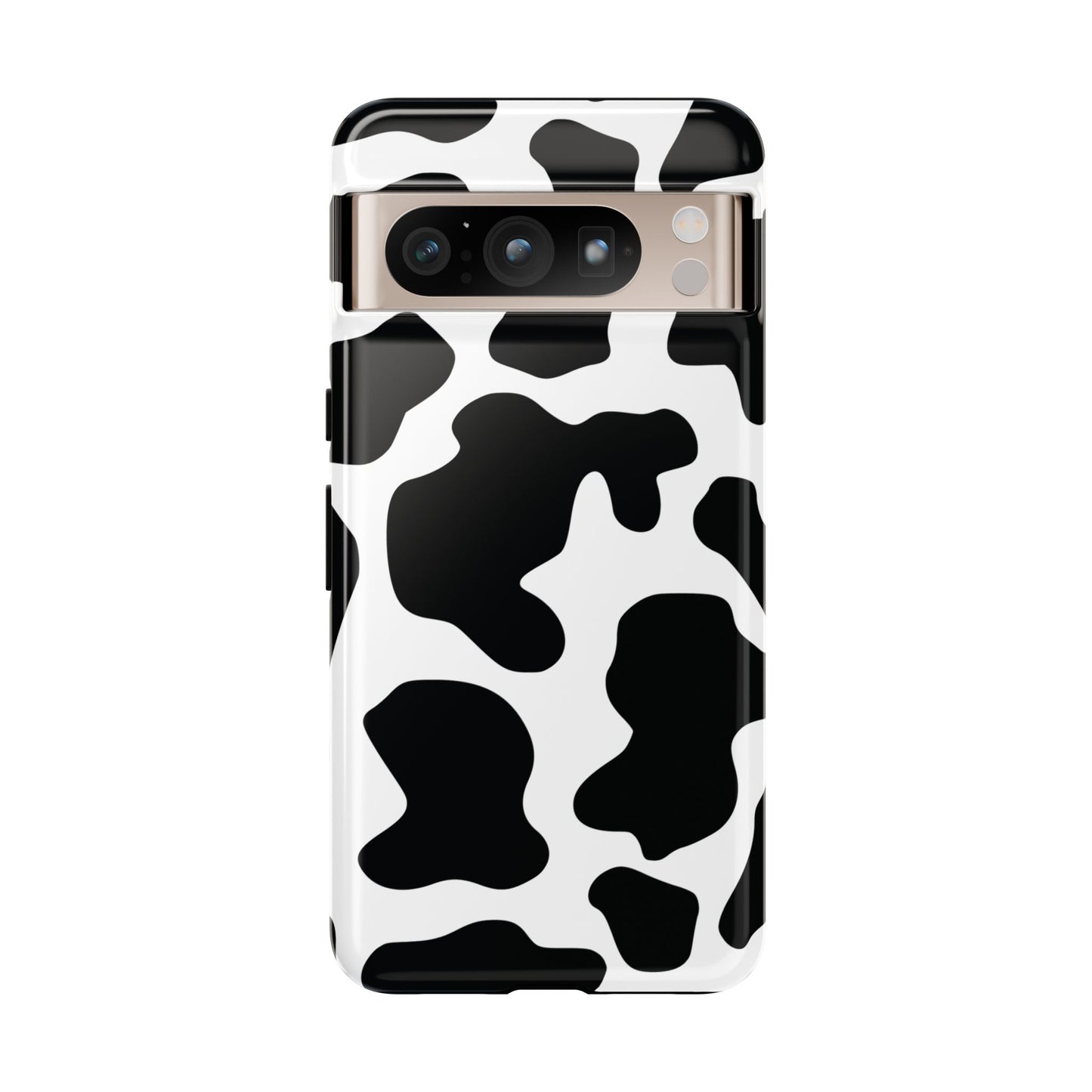 Black Cow print Phone Case iPhone Samsung Google