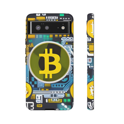 Bitcoin phone case iPhone Samsung Google, Phone Case, JSCHAFFA.com