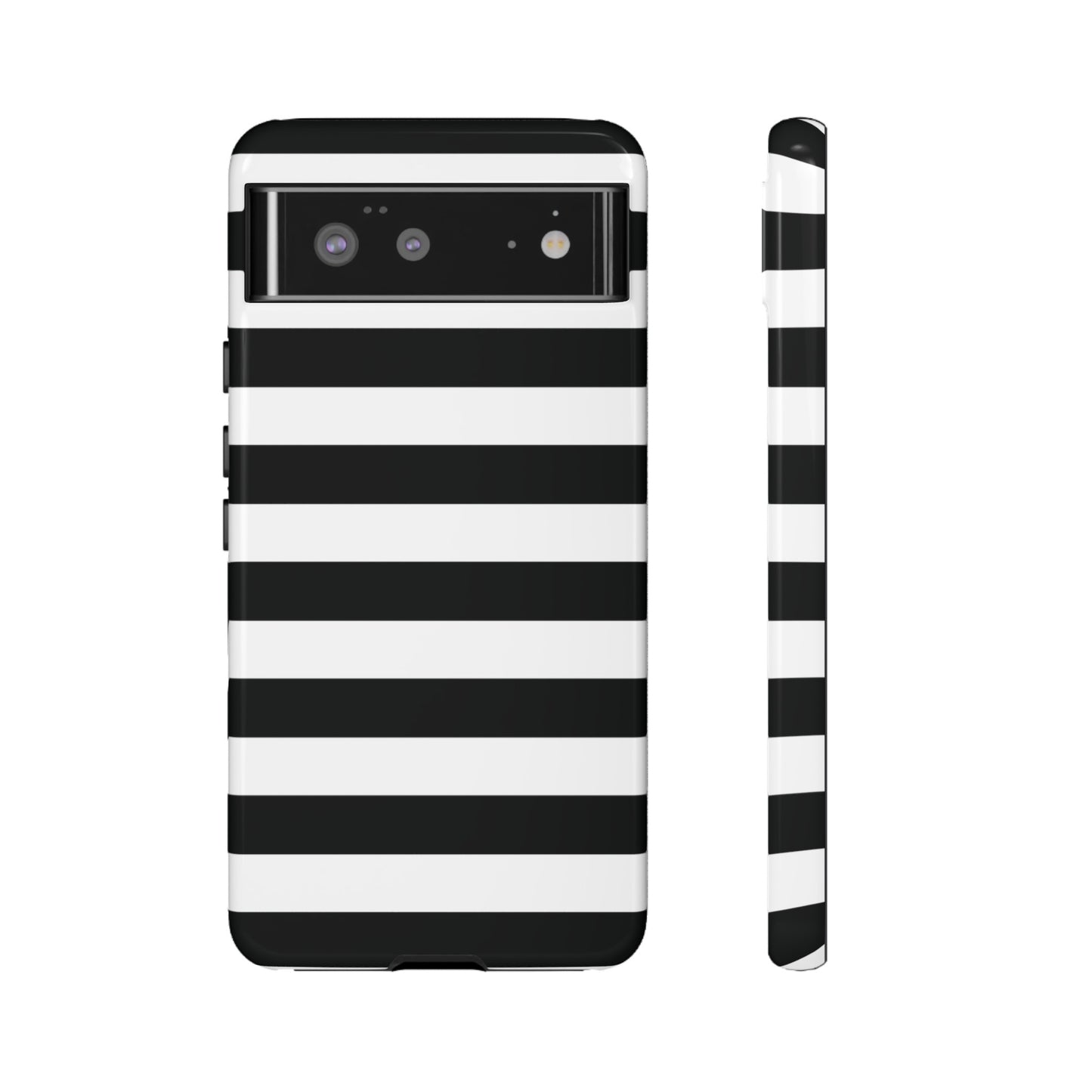 Black and White Stripe Tough Phone Case, Phone Case, JSCHAFFA.com