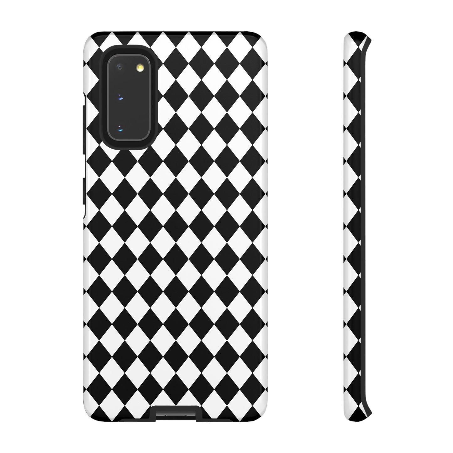 White and Black Dimond Tough phone Case Cover | iPhone | Google | Samsung, Phone Case, JSCHAFFA.com