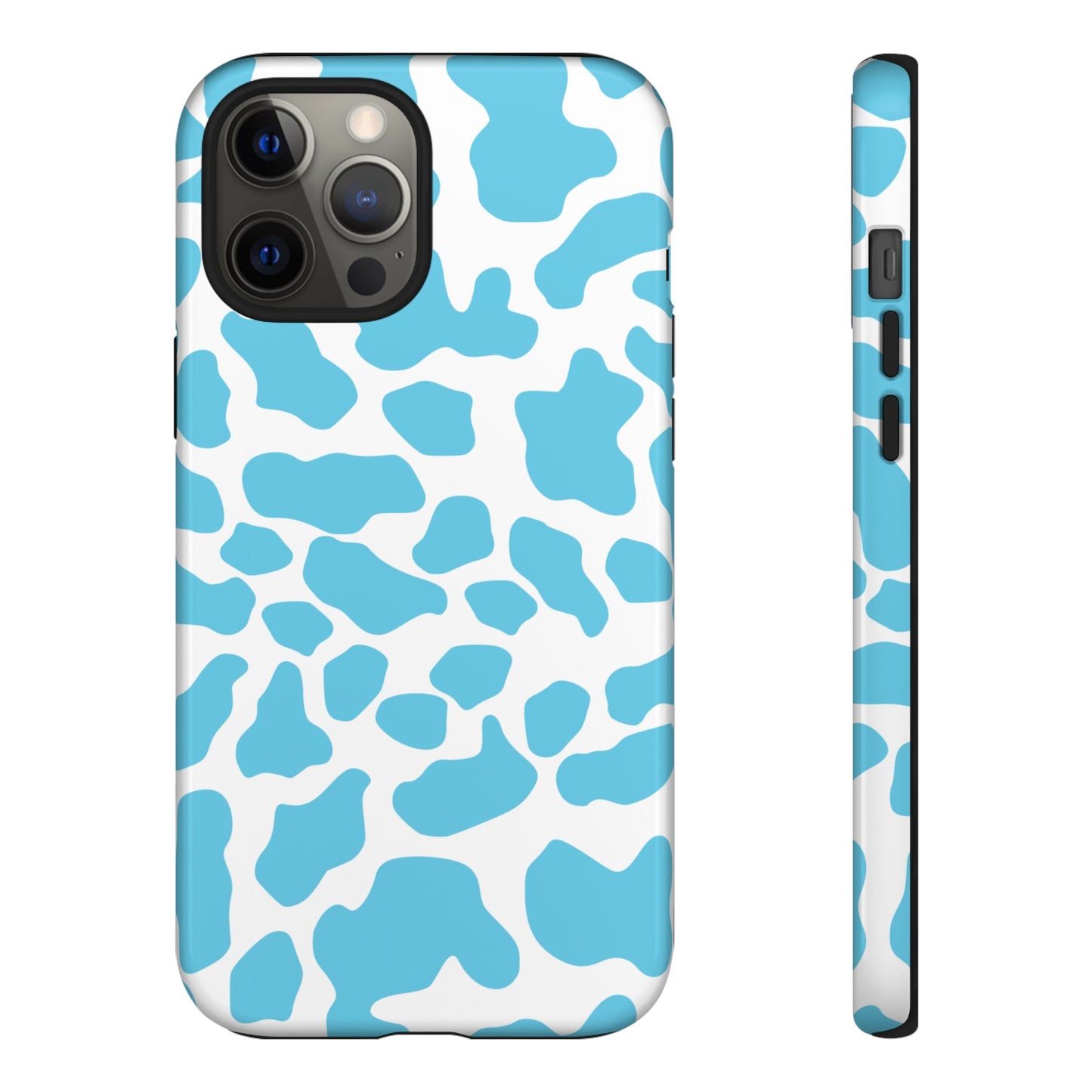 Blue Cow print phone case iPhone Samsung Google