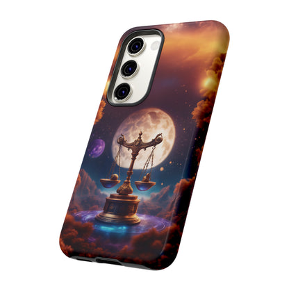 Libra Horoscope Astrology Tough Case for iPhone 15,14,13 and also Samsung Galaxy and Google Pixel Phones, Phone Case, JSCHAFFA.com