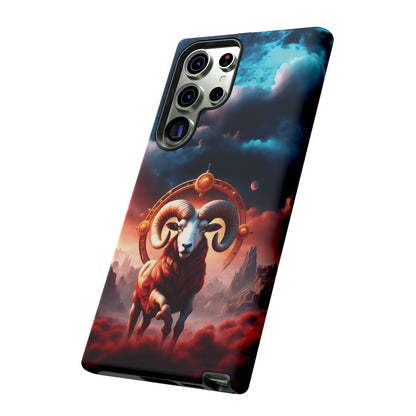 Aries Horoscope Astrology Tough Case for iPhone Samsung Galaxy and Google Pixel Phones, Phone Case, JSCHAFFA.com