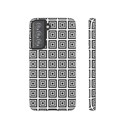 Cute Square Black and With Tough Phone Case