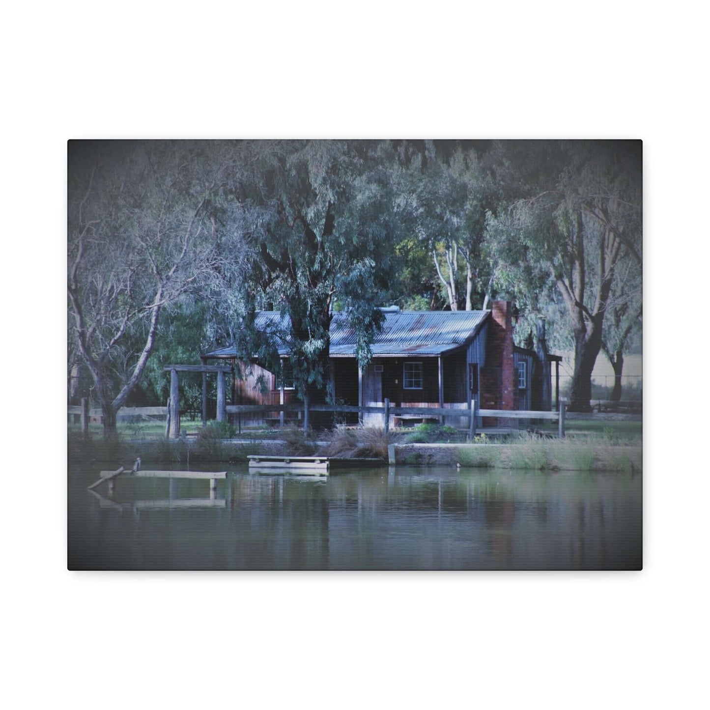 Home Sweet Home by the Lake Photography Wall Art Canvas 1.25 Depth Matte Canvas at JSCHAFFA.com