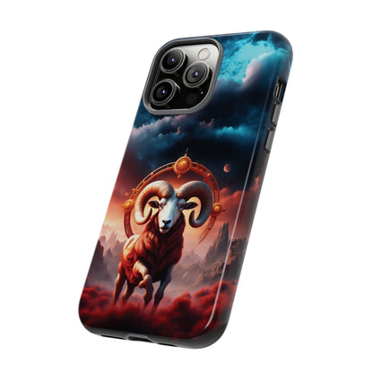 Aries Horoscope Astrology Tough Case for iPhone Samsung Galaxy and Google Pixel Phones, Phone Case, JSCHAFFA.com