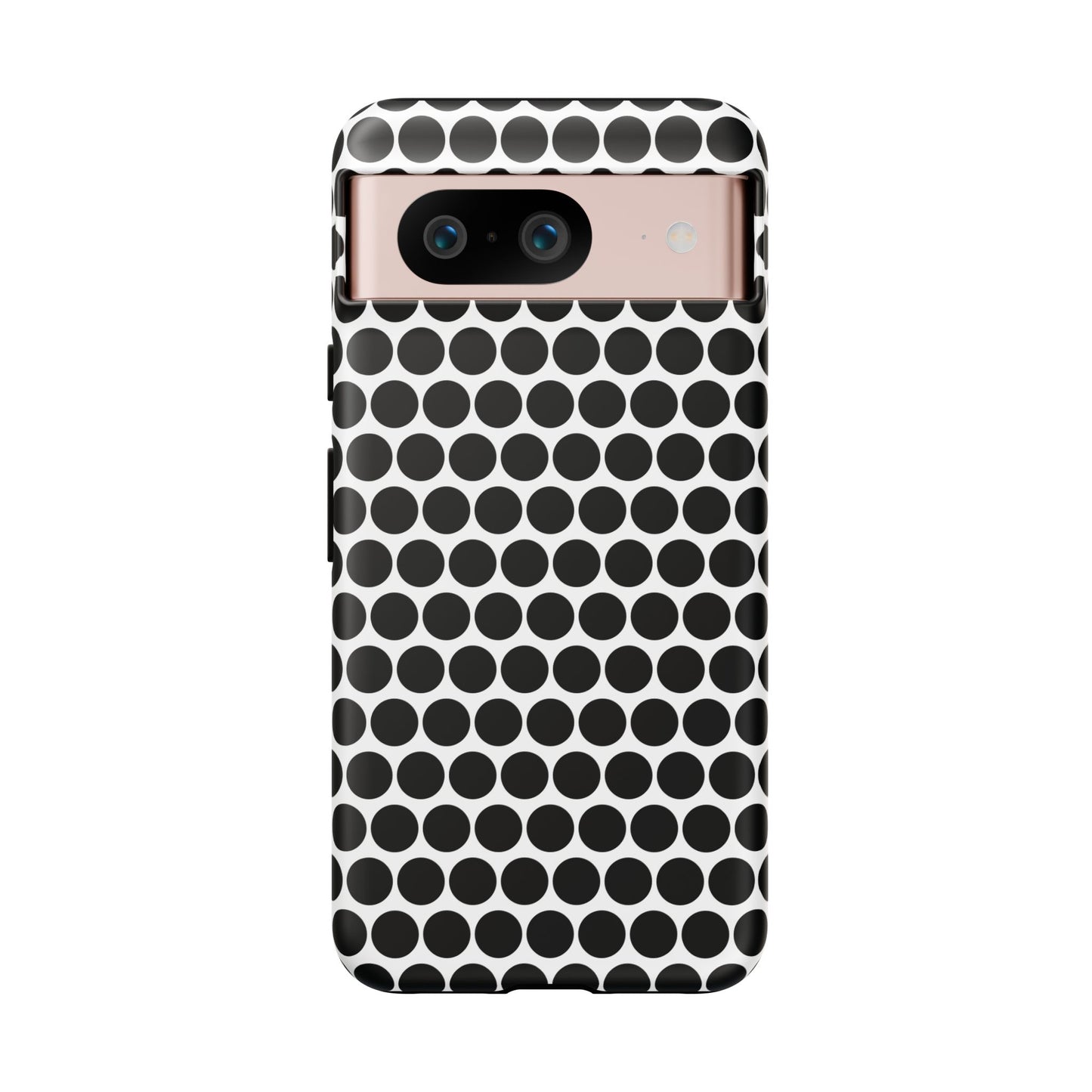 Cute Black White Polkadot Tough Case for iPhone, Samsung, Google