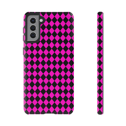 Pink Black Dimond Tough phone Case Cover | iPhone | Google | Samsung, Phone Case, JSCHAFFA.com