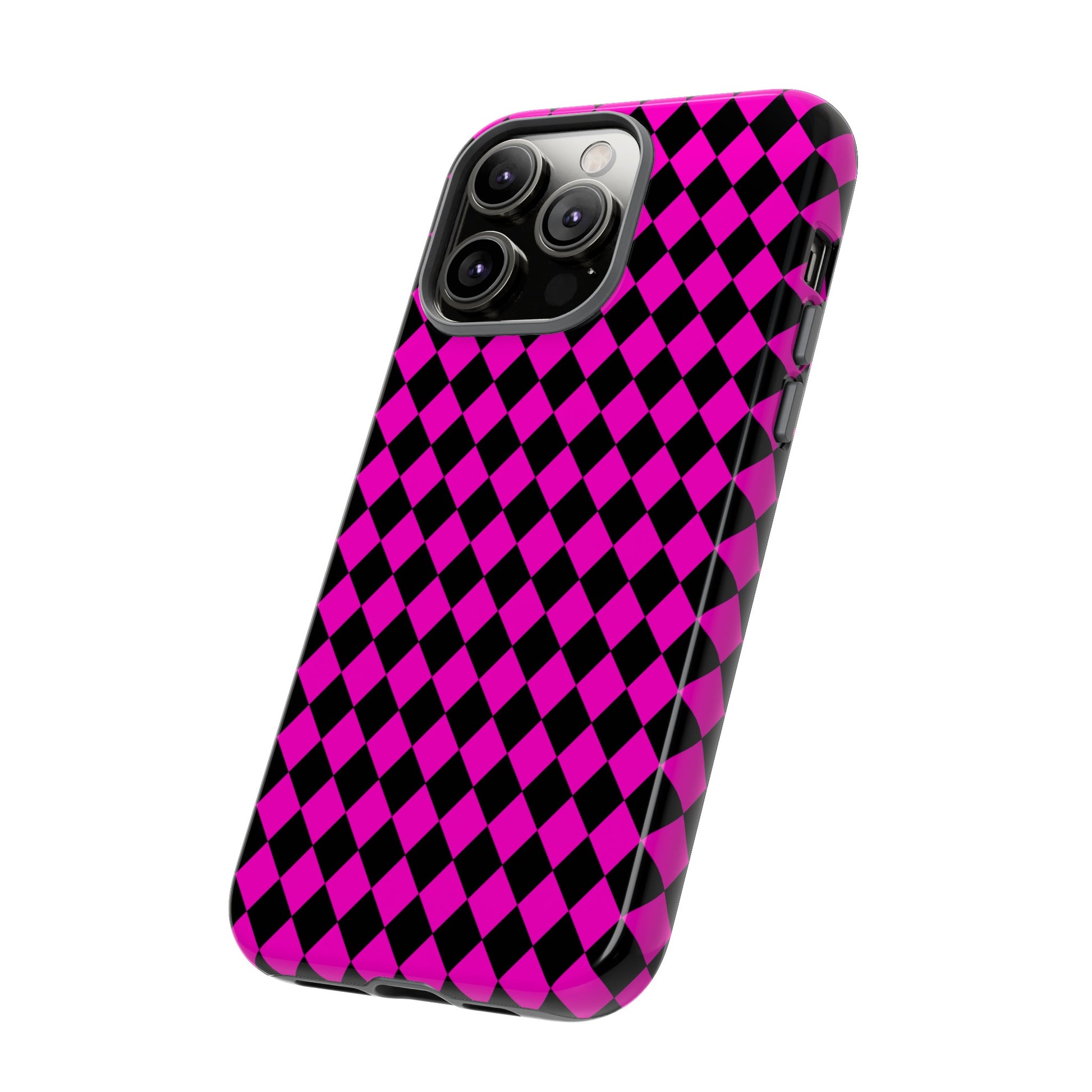 Pink Black Dimond Tough phone Case Cover | iPhone | Google | Samsung, Phone Case, JSCHAFFA.com