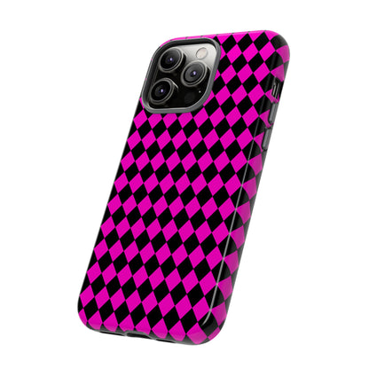 Pink Black Dimond Tough phone Case Cover | iPhone | Google | Samsung, Phone Case, JSCHAFFA.com