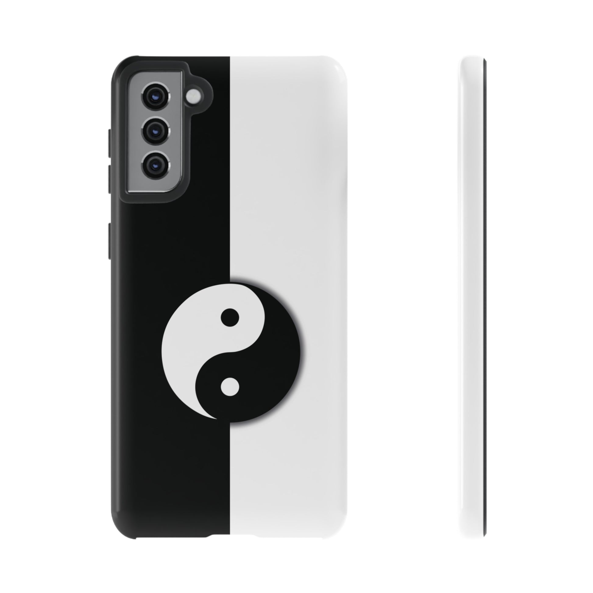 Yin Yang Black and White Tough Phone Case for iPhone, Google, Samsung Phones, Phone Case, JSCHAFFA.com