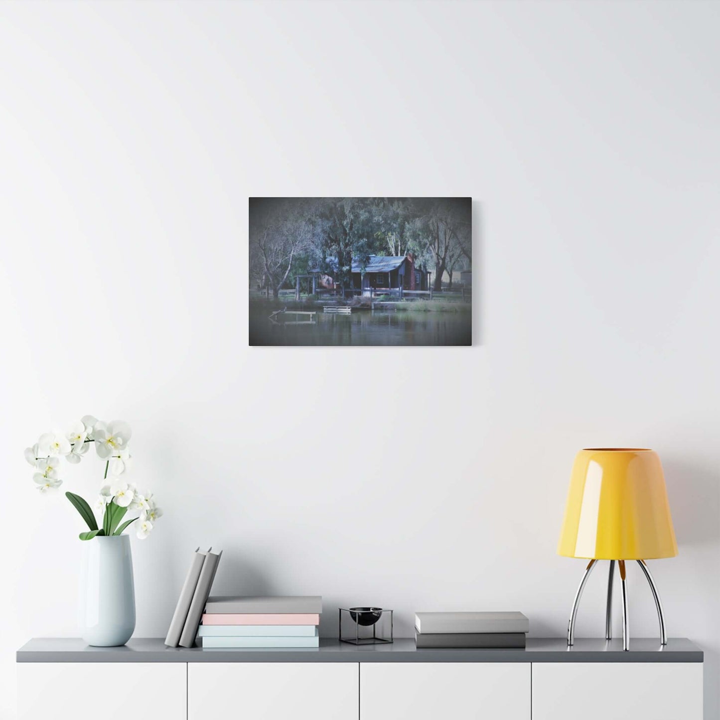 Home Sweet Home by the Lake Photography Wall Art Canvas 1.25 Depth Matte Canvas at JSCHAFFA.com