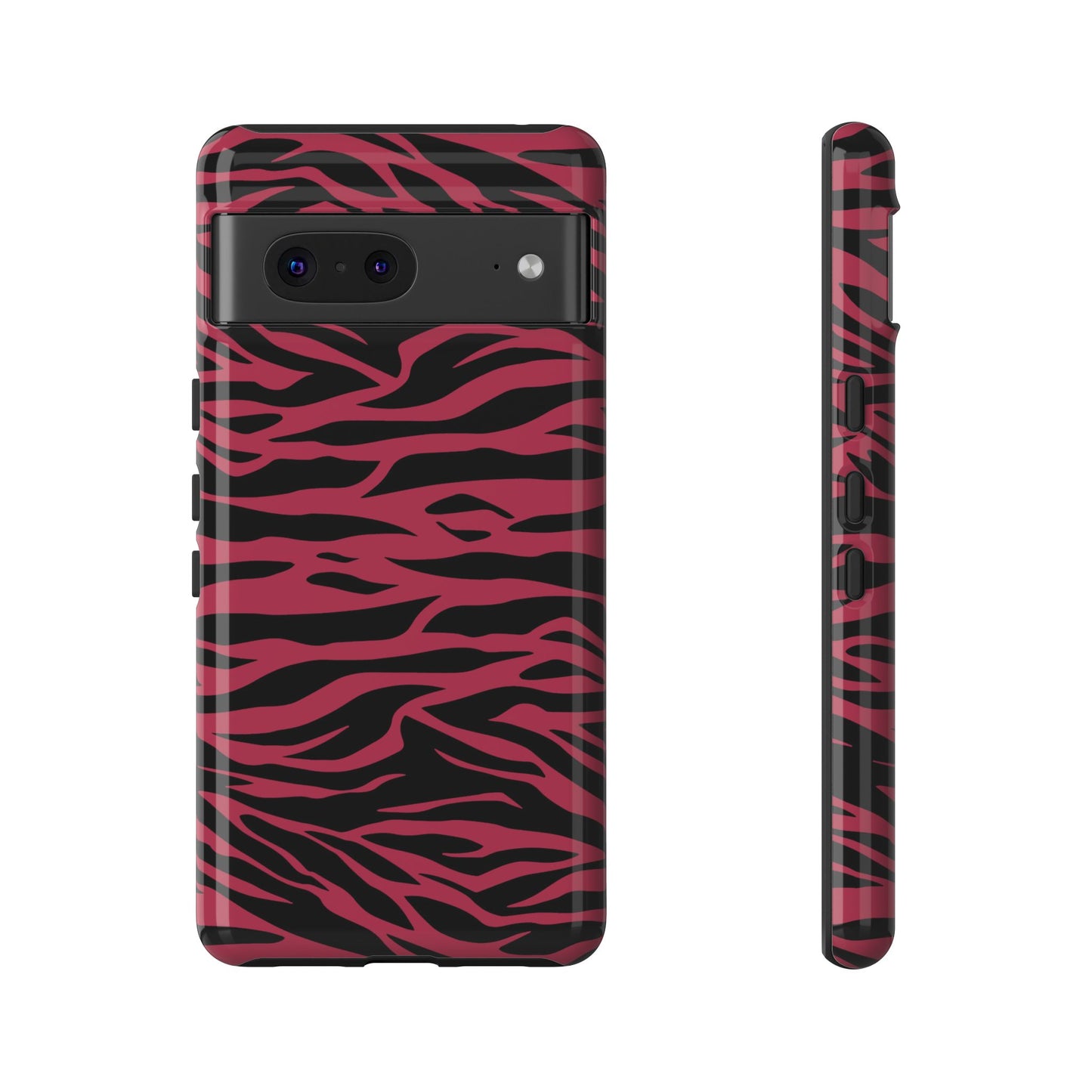 Viva Magenta Cute Wild Tiger Print Pattern Tough Phone Case