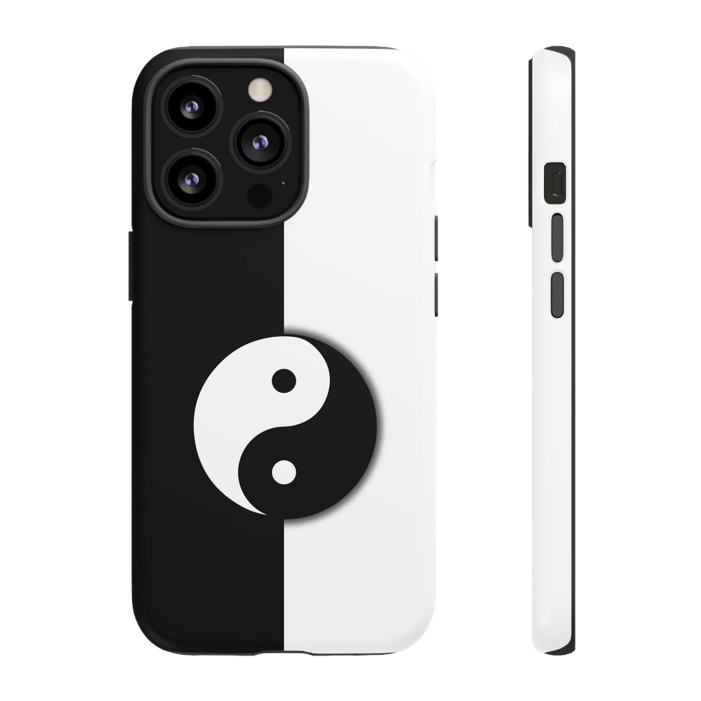 Yin Yang Black and White Tough Phone Case for iPhone, Google, Samsung Phones, Phone Case, JSCHAFFA.com