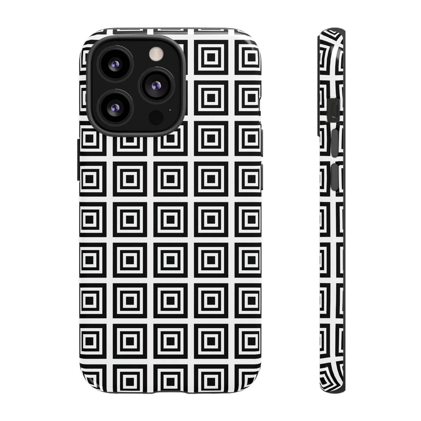 Cute Square Black and With Tough Phone Case, Phone Case, JSCHAFFA.com