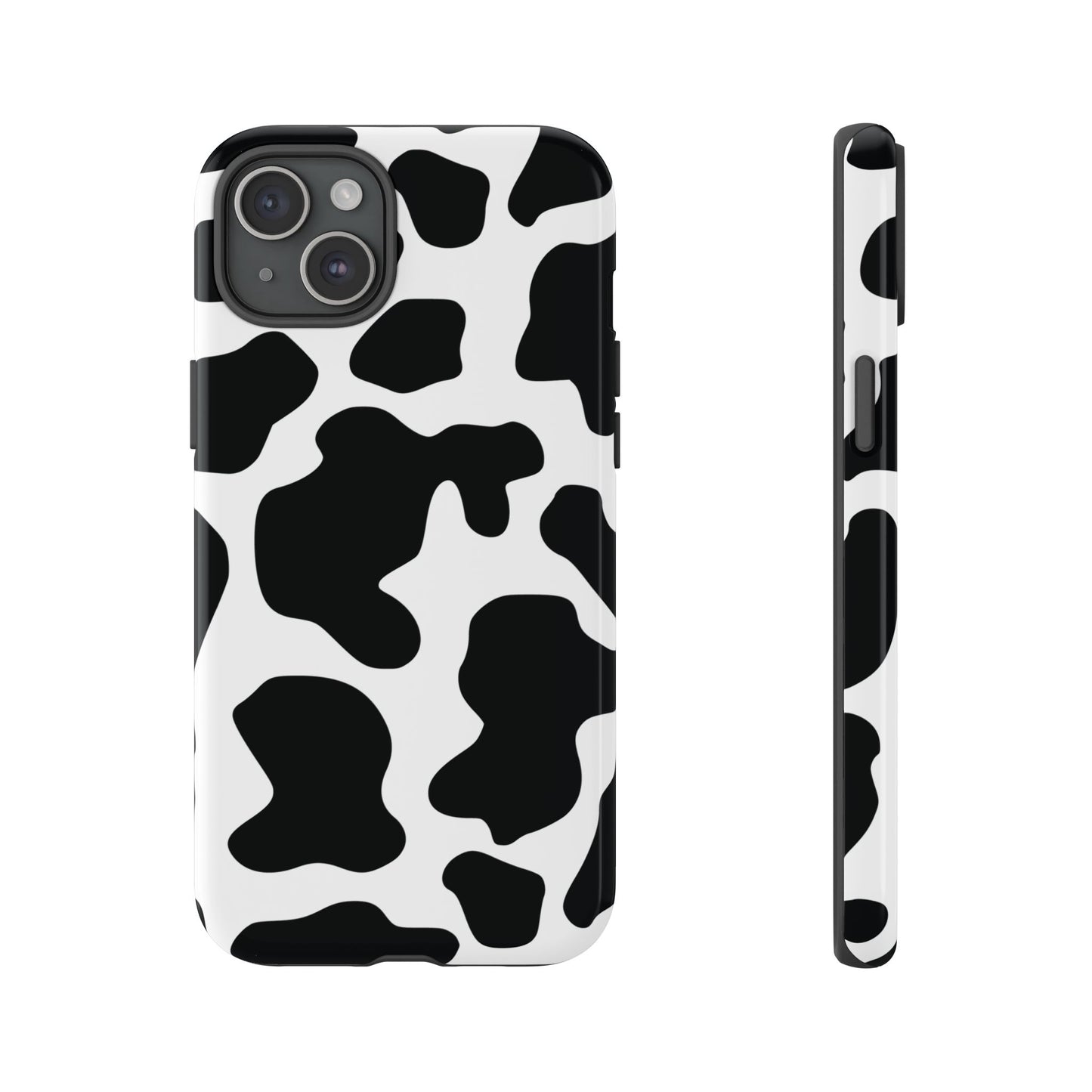 Black Cow print Phone Case iPhone Samsung Google