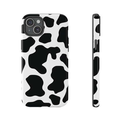 Black Cow print Phone Case iPhone Samsung Google