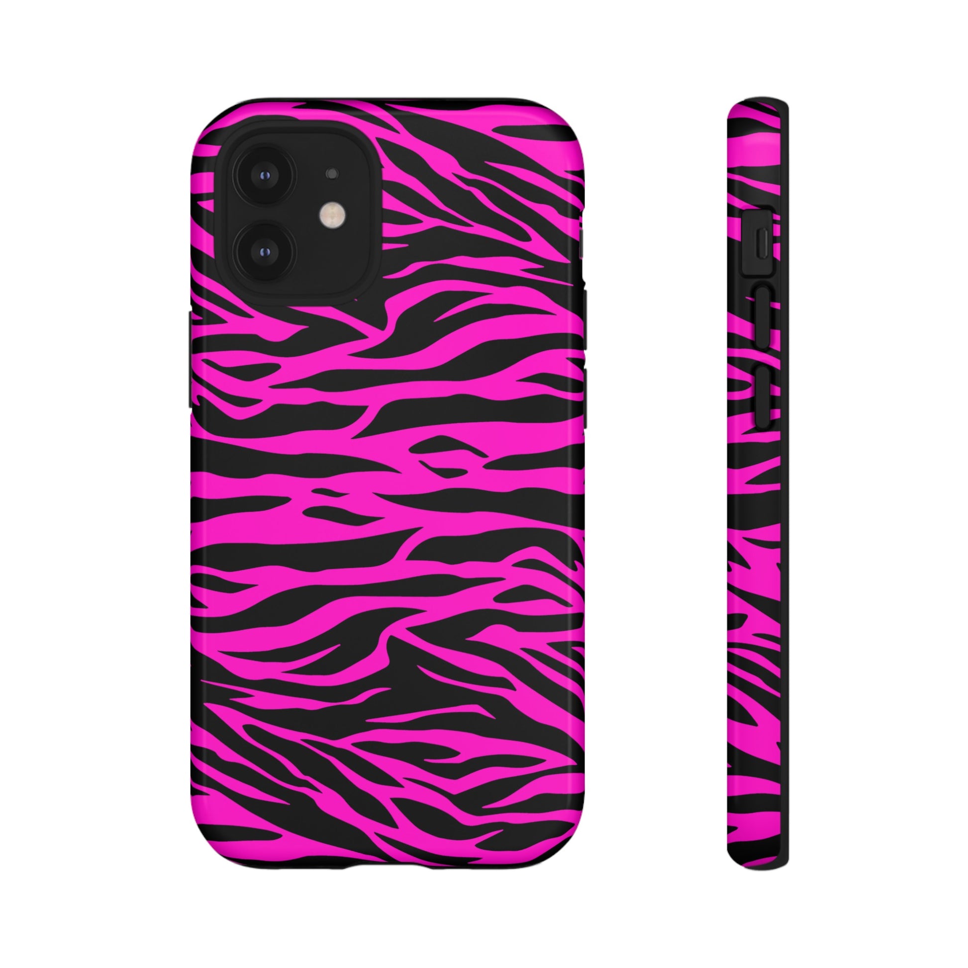 Pink Phone Case Tough Tiger Print, Mobile Phone Case, JSCHAFFA.com