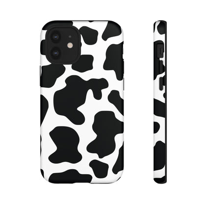 Black Cow print Phone Case iPhone Samsung Google