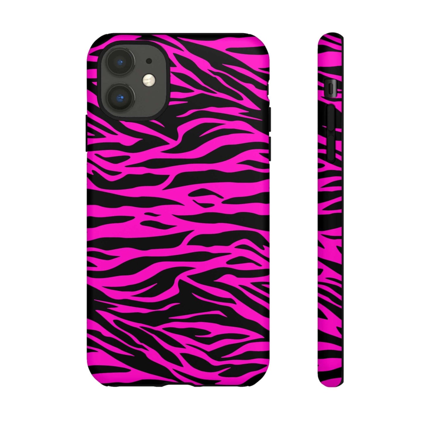 Pink Phone Case Tough Tiger Print, Mobile Phone Case, JSCHAFFA.com