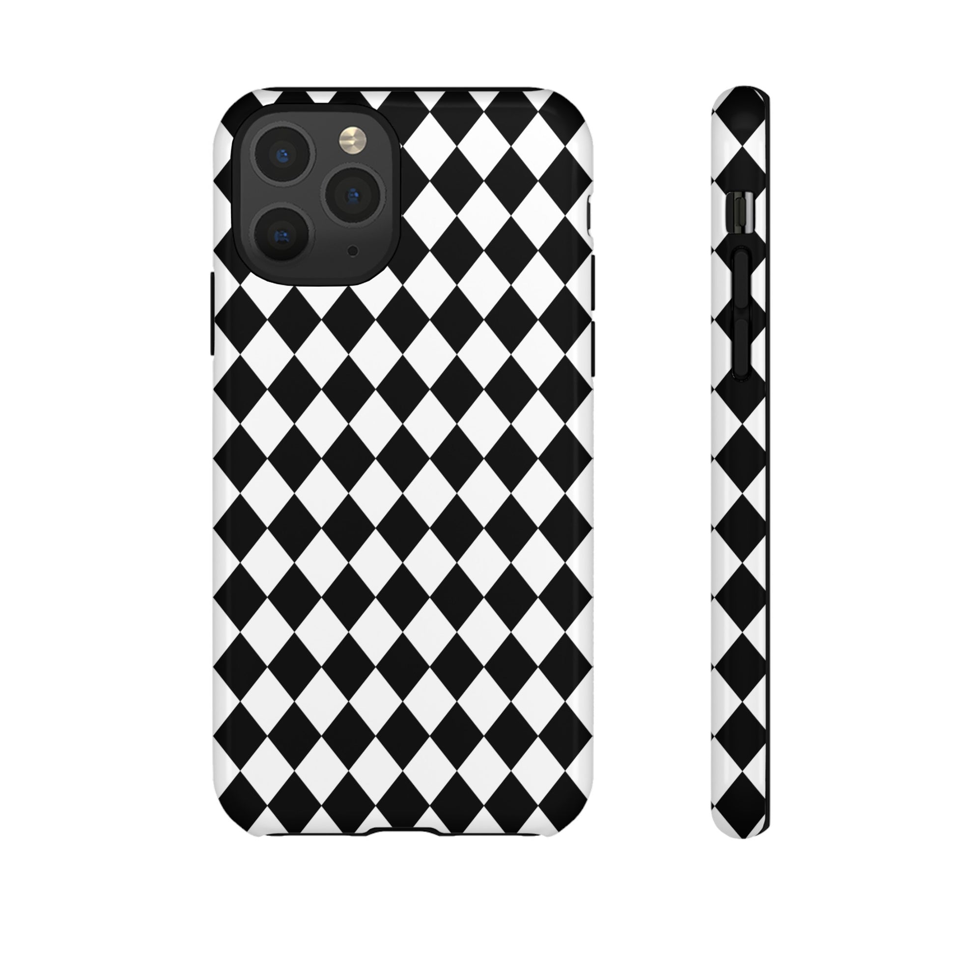 White and Black Dimond Tough phone Case Cover | iPhone | Google | Samsung, Phone Case, JSCHAFFA.com