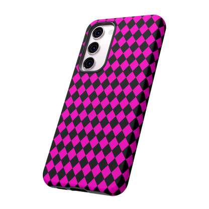 Pink Black Dimond Tough phone Case Cover | iPhone | Google | Samsung, Phone Case, JSCHAFFA.com