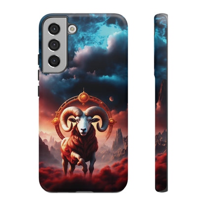 Aries Horoscope Astrology Tough Case for iPhone Samsung Galaxy and Google Pixel Phones, Phone Case, JSCHAFFA.com