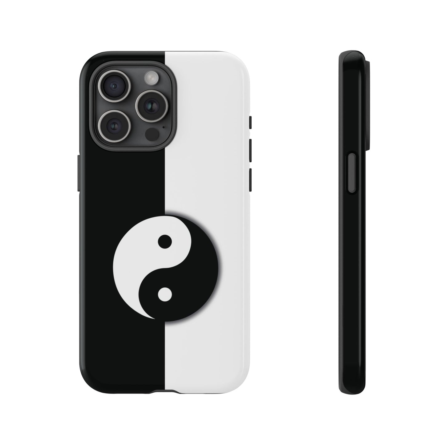 Yin Yang Black and White Tough Phone Case for iPhone, Google, Samsung Phones