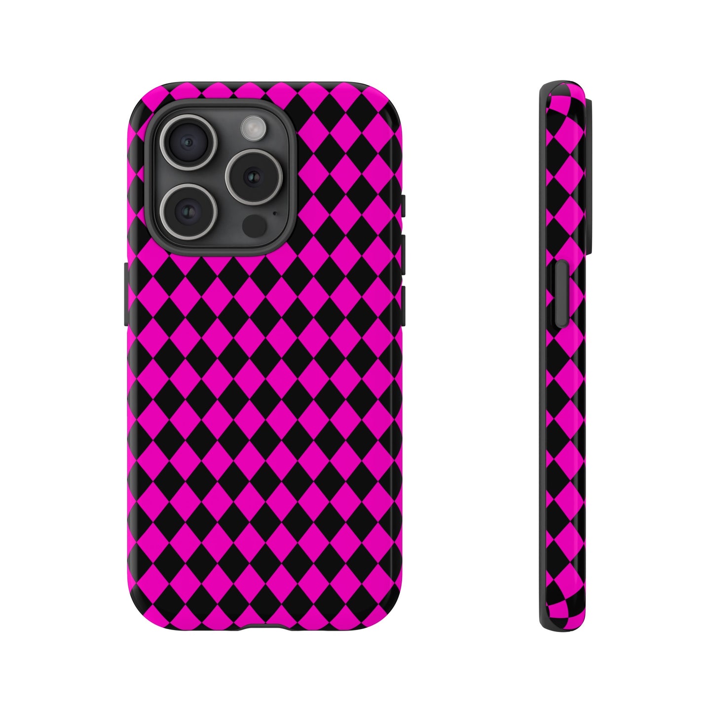 Pink Black Dimond Tough phone Case Cover | iPhone | Google | Samsung, Phone Case, JSCHAFFA.com