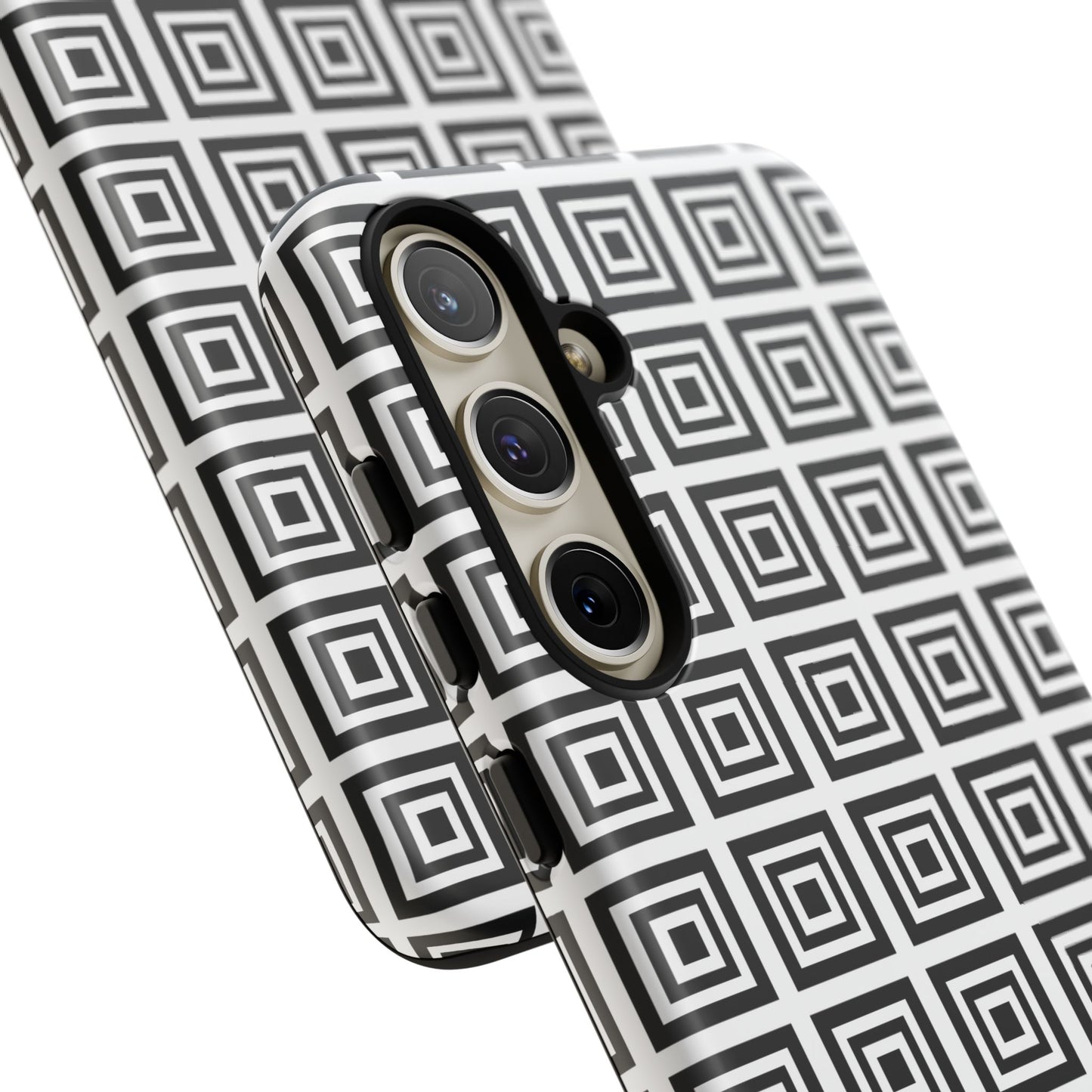 Cute Square Black and With Tough Phone Case